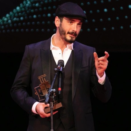 Yon Gonzalez with his Young Talent Awards.